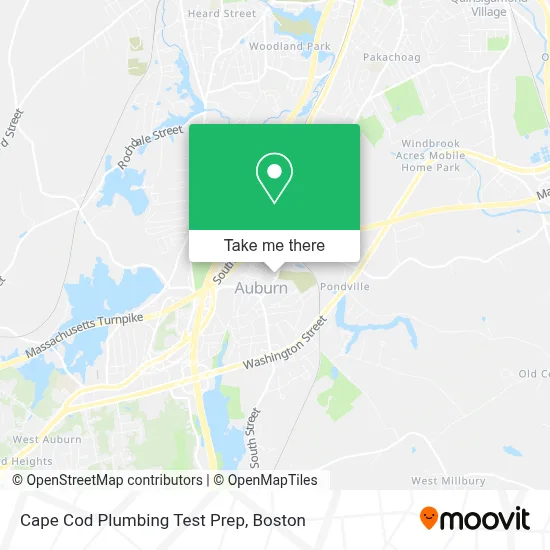 Cape Cod Plumbing Test Prep map
