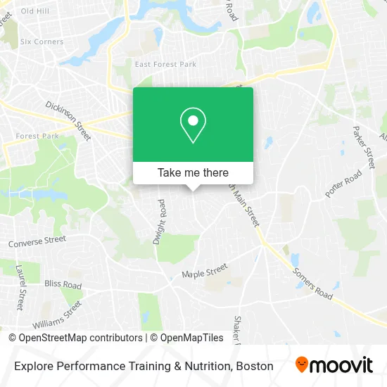 Explore Performance Training & Nutrition map
