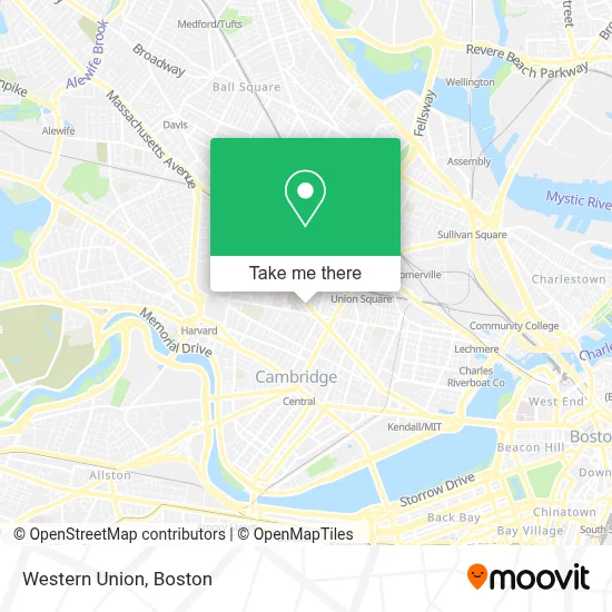 Western Union map