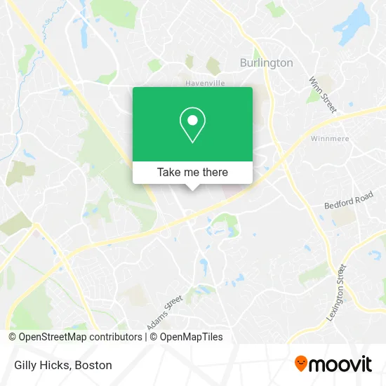 Gilly Hicks map
