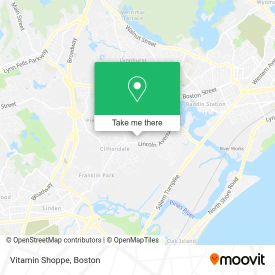Vitamin Shoppe map