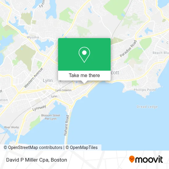 David P Miller Cpa map