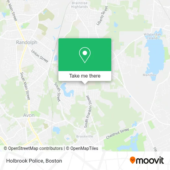 Holbrook Police map