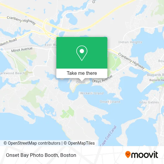 Onset Bay Photo Booth map