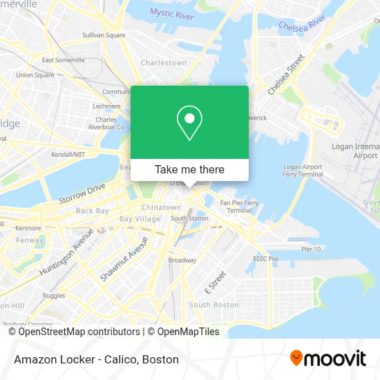 Amazon Locker - Calico map