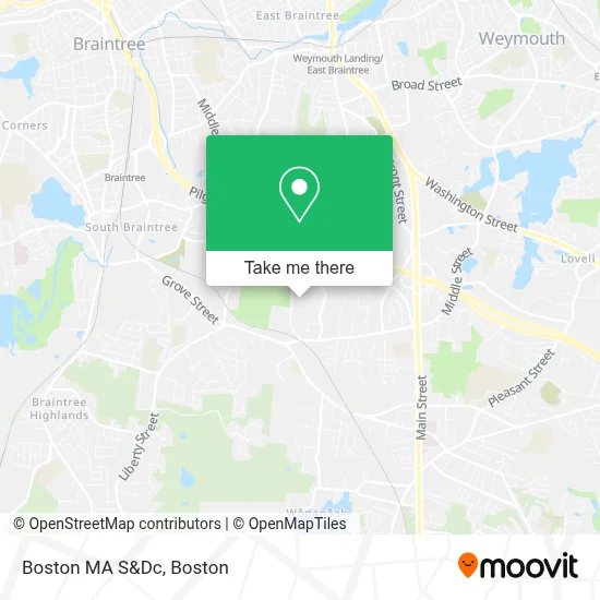 Boston MA S&Dc map