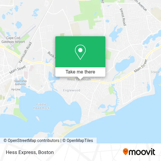 Hess Express map