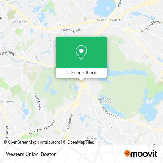 Western Union map