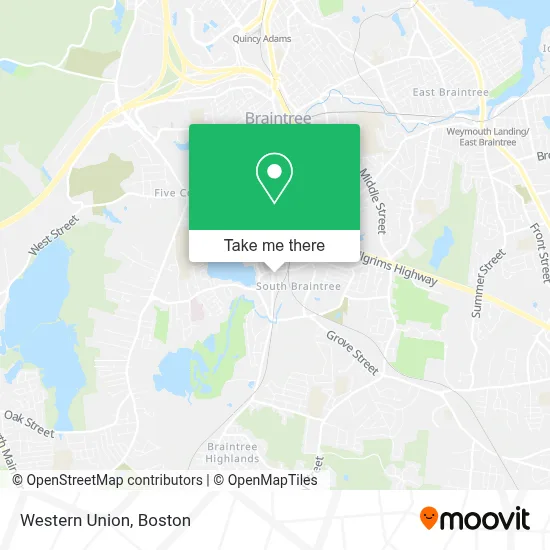 Western Union map