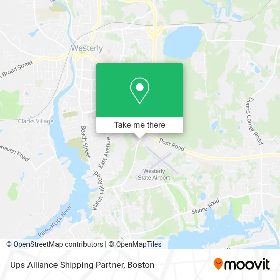 Ups Alliance Shipping Partner map