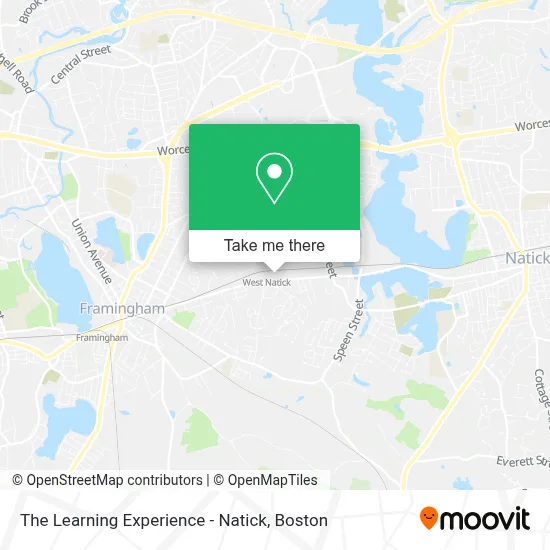 The Learning Experience - Natick map
