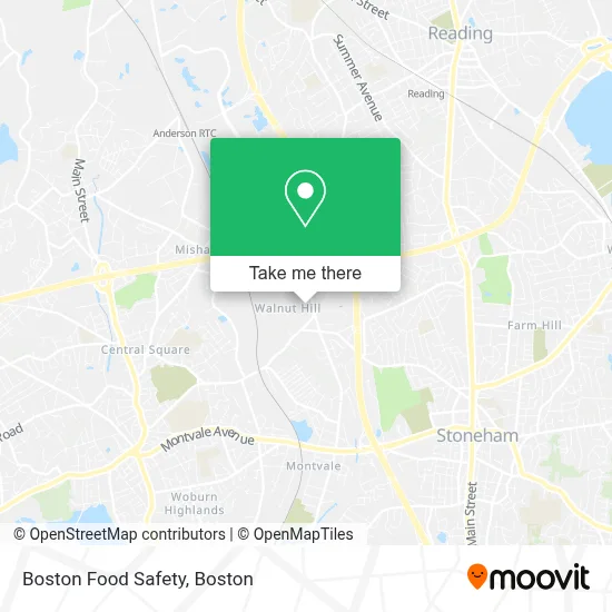 Boston Food Safety map