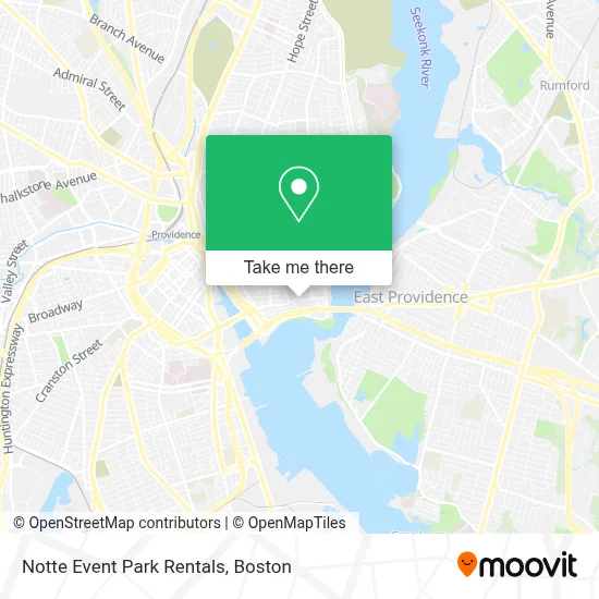 Notte Event Park Rentals map