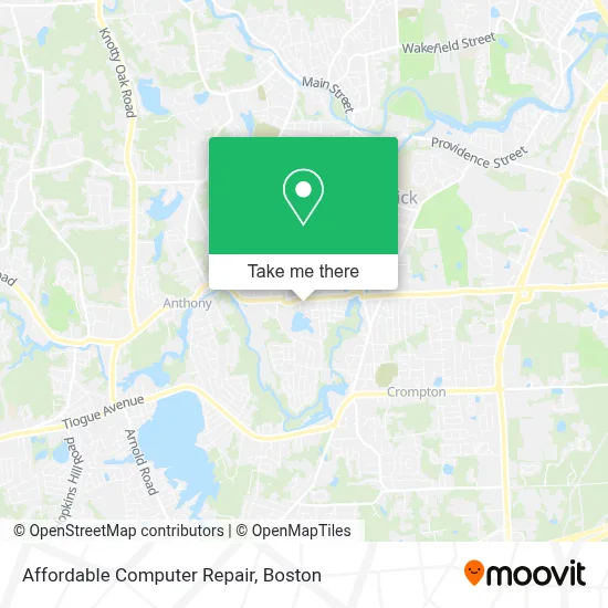 Affordable Computer Repair map