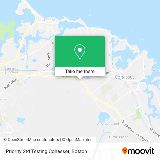 Priority Std Testing Cohasset map