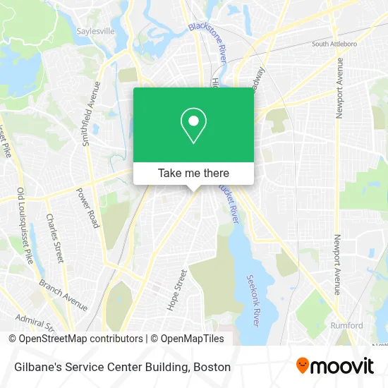 Gilbane's Service Center Building map