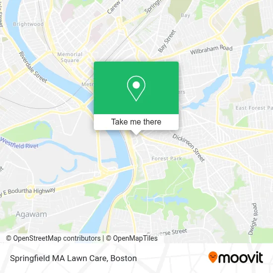 Springfield MA Lawn Care map