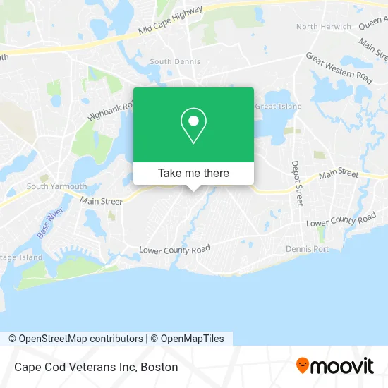 Cape Cod Veterans Inc map