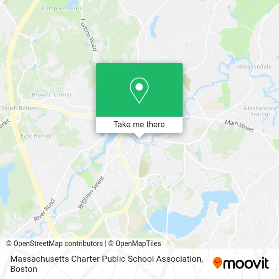 Massachusetts Charter Public School Association map