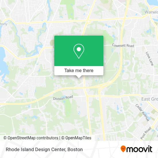 Rhode Island Design Center map