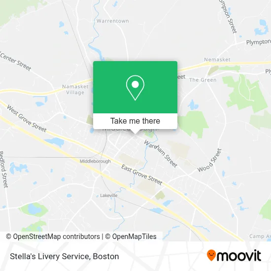 Stella's Livery Service map