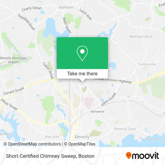 Short Certified Chimney Sweep map