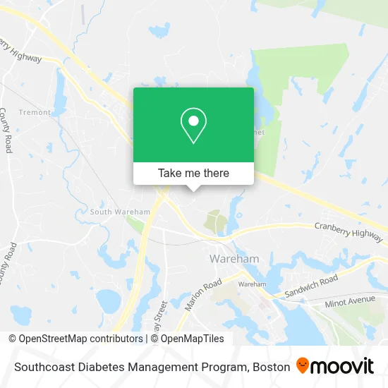 Southcoast Diabetes Management Program map