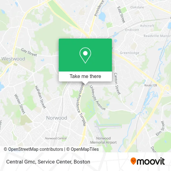 Central Gmc, Service Center map