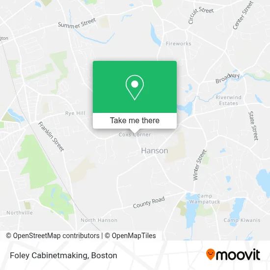 Foley Cabinetmaking map