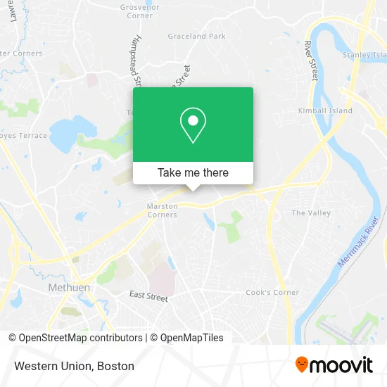 Western Union map