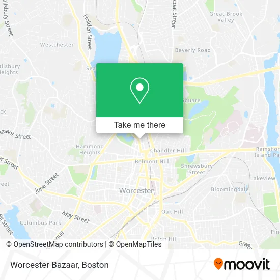 Worcester Bazaar map