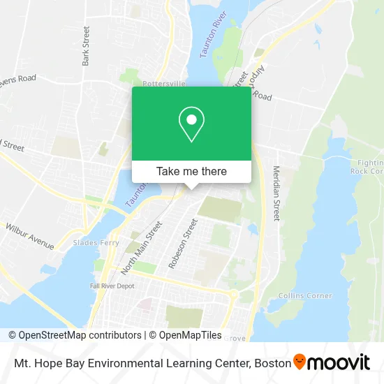 Mt. Hope Bay Environmental Learning Center map