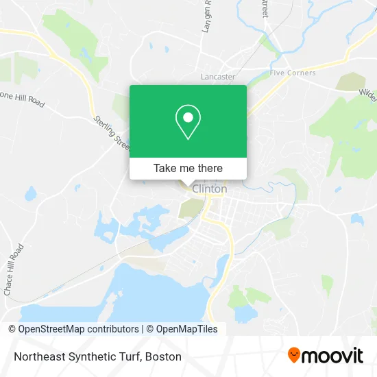 Northeast Synthetic Turf map