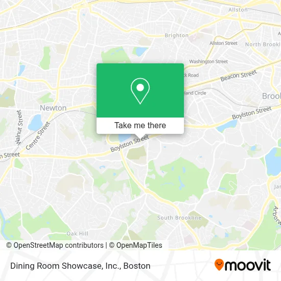 Dining Room Showcase, Inc. map