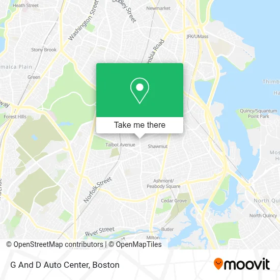 G And D Auto Center map