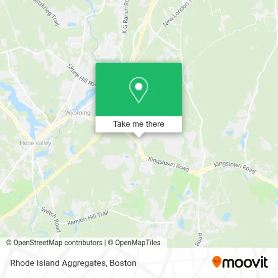 Rhode Island Aggregates map