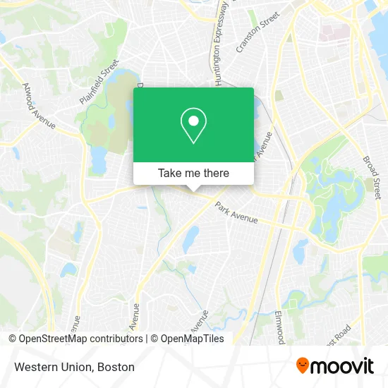 Western Union map