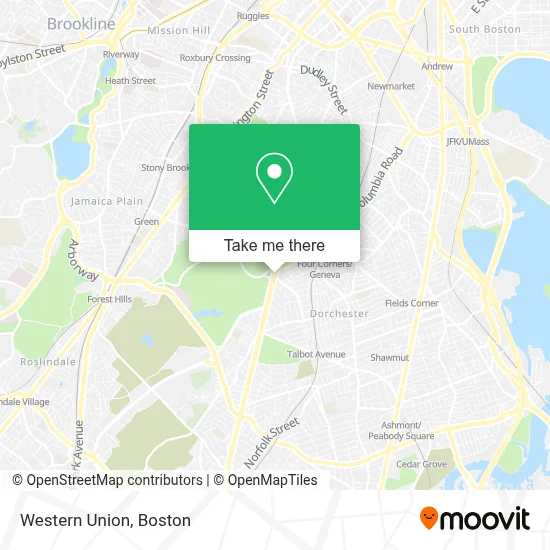 Western Union map