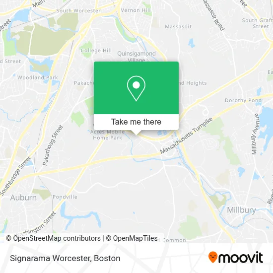 Signarama Worcester map
