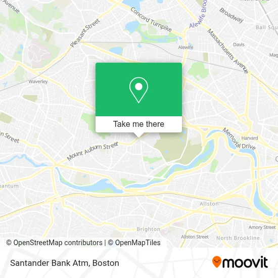 Santander Bank Atm map