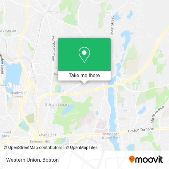 Western Union map