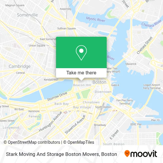 Stark Moving And Storage Boston Movers map