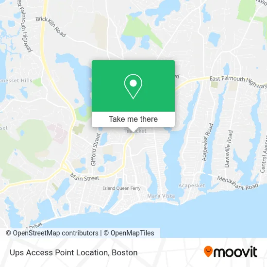 Ups Access Point Location map