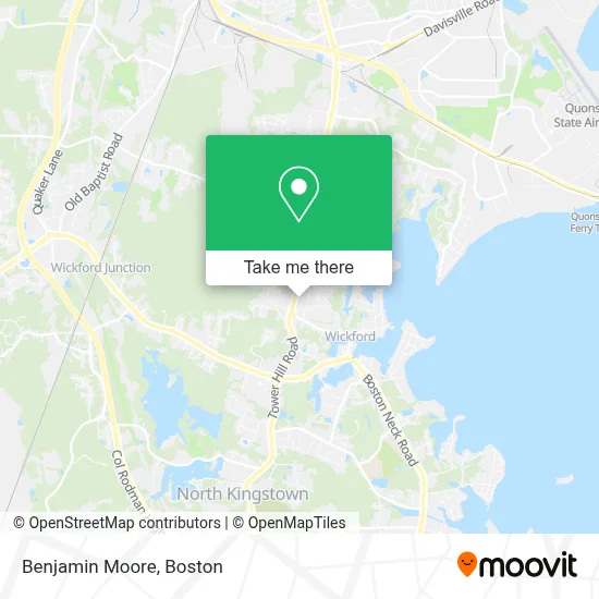 Benjamin Moore map