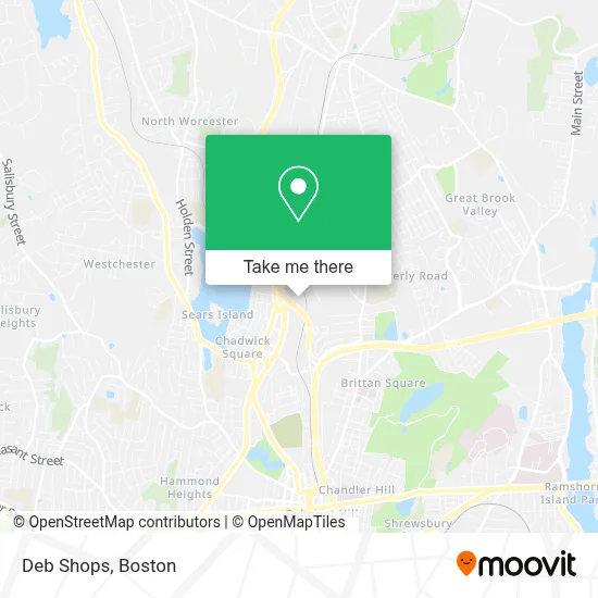 Deb Shops map