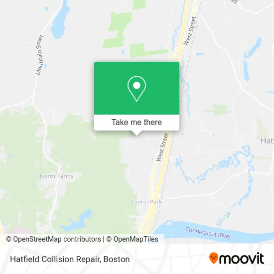 Hatfield Collision Repair map