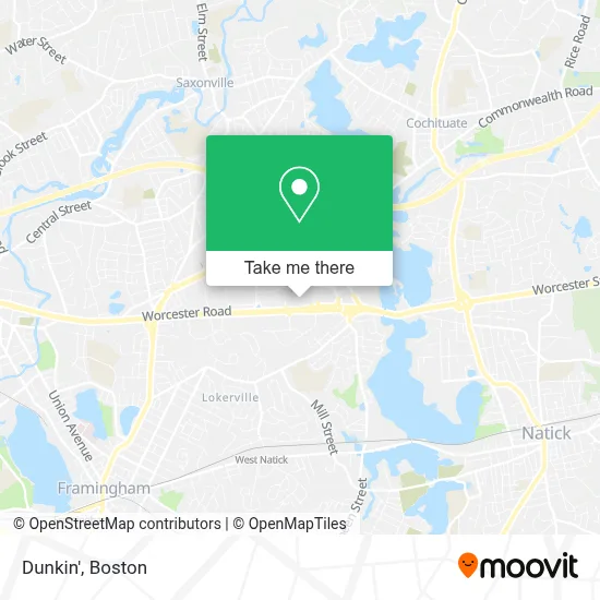 Dunkin' map