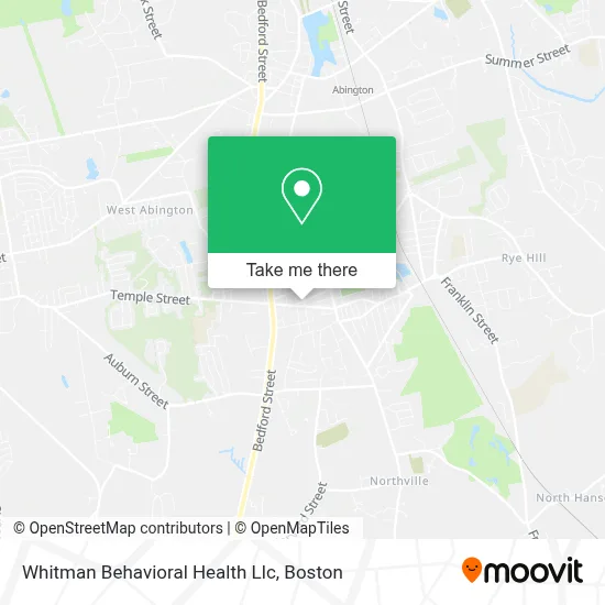 Whitman Behavioral Health Llc map