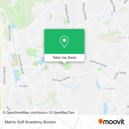 Matrix Golf Academy map