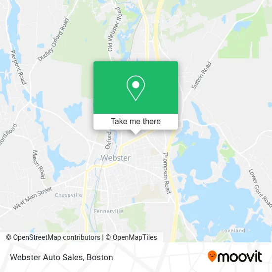 Webster Auto Sales map